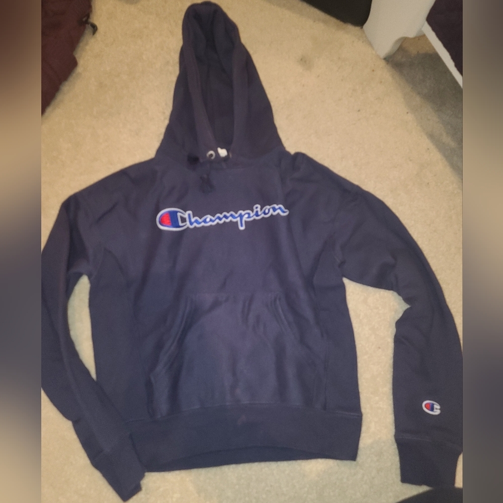 Vintage champion blue sweatshirt. Size xs.